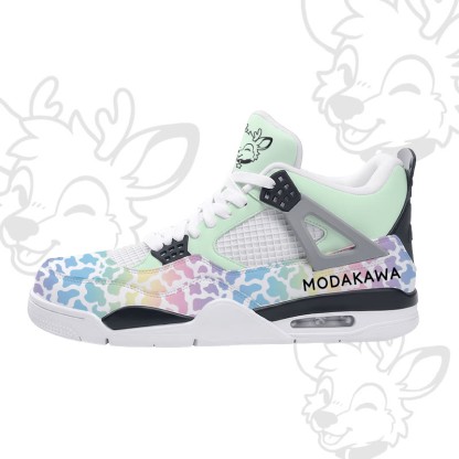 MODAKAWA X popipeko Deer Camo Graphic Lace Up Sports Air Cushion Shoes - Green - 48 - image 3