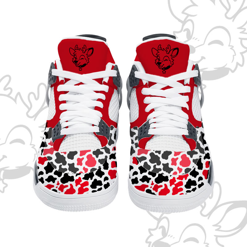 MODAKAWA X popipeko Deer Camo Graphic Lace Up Sports Air Cushion Shoes - image 6