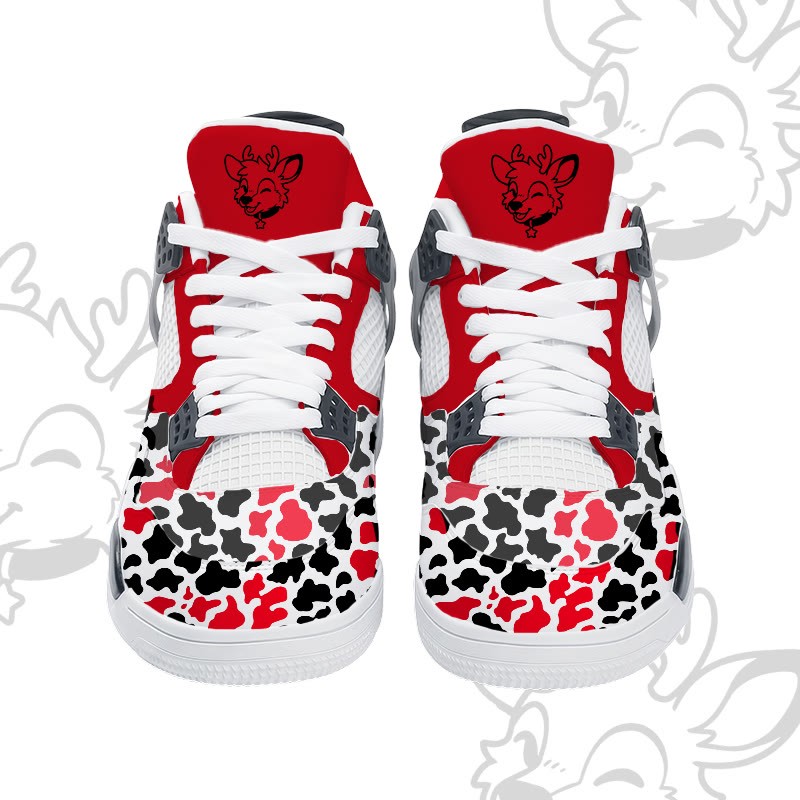 MODAKAWA X popipeko Deer Camo Graphic Lace Up Sports Air Cushion Shoes - image 6