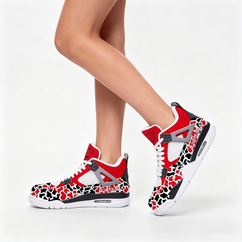 MODAKAWA X popipeko Deer Camo Graphic Lace Up Sports Air Cushion Shoes - image 1