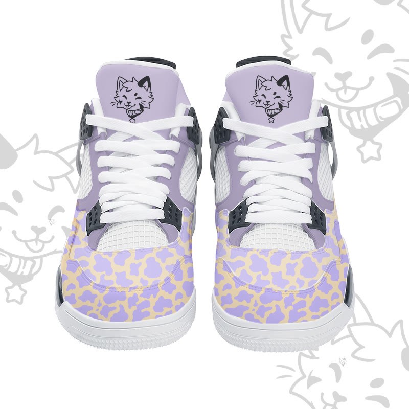 MODAKAWA X popipeko Kitty Gradient Camo Graphic Lace Up Sports Air Cushion Shoes - image 8