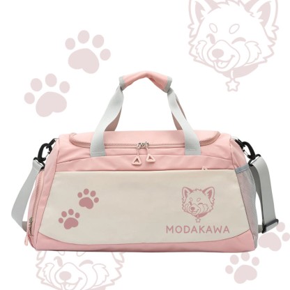 Raccoon Graphic Modakawa Large Capacity Sports Gym Duffel Bag - Pink - 55*28*26 cm - image 3