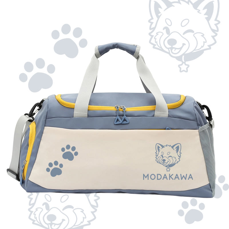 Raccoon Graphic Modakawa Large Capacity Sports Gym Duffel Bag - Blue - 55*28*26 cm - image 2