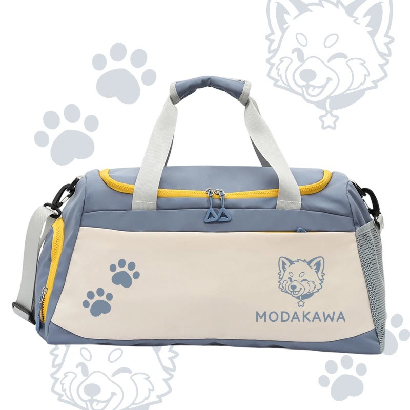 Raccoon Graphic Modakawa Large Capacity Sports Gym Duffel Bag - Blue - 55*28*26 cm - image 2