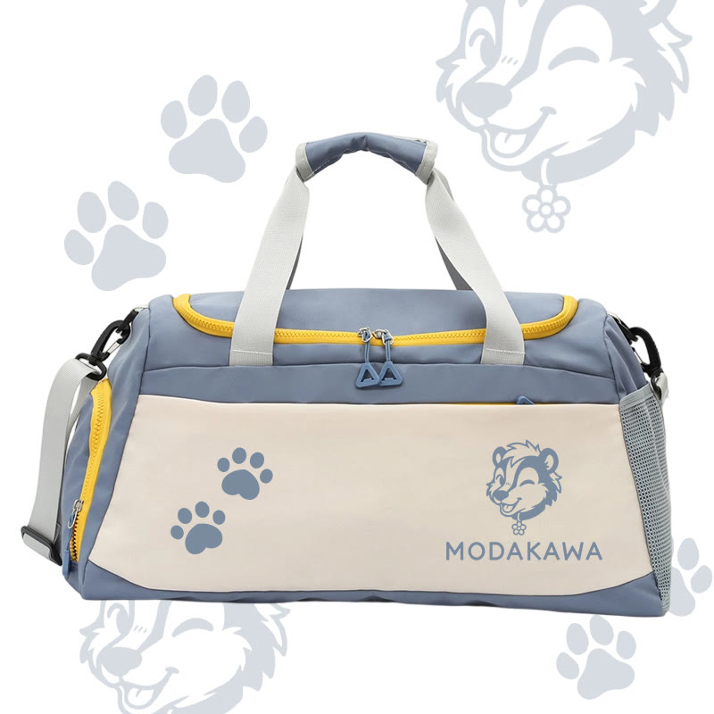 Skunk Graphic Modakawa Large Capacity Sports Gym Duffel Bag - Blue - 55*28*26 cm - image 3