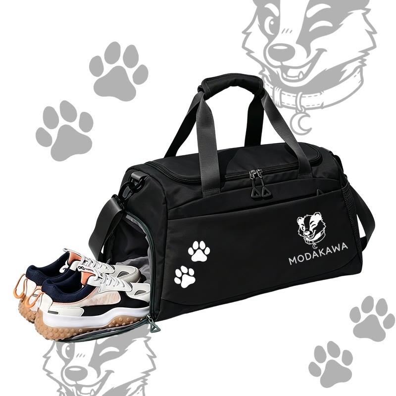 Badger Graphic Modakawa Large Capacity Sports Gym Duffel Bag - Black - 55*28*26 cm - image 3