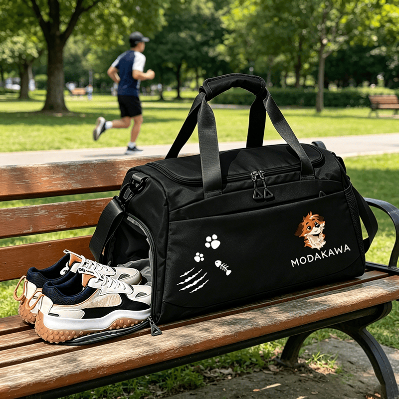 MODAKAWA X atka Anticipating Fox Graphic Large Capacity Sports Gym Duffel Bag - image 1