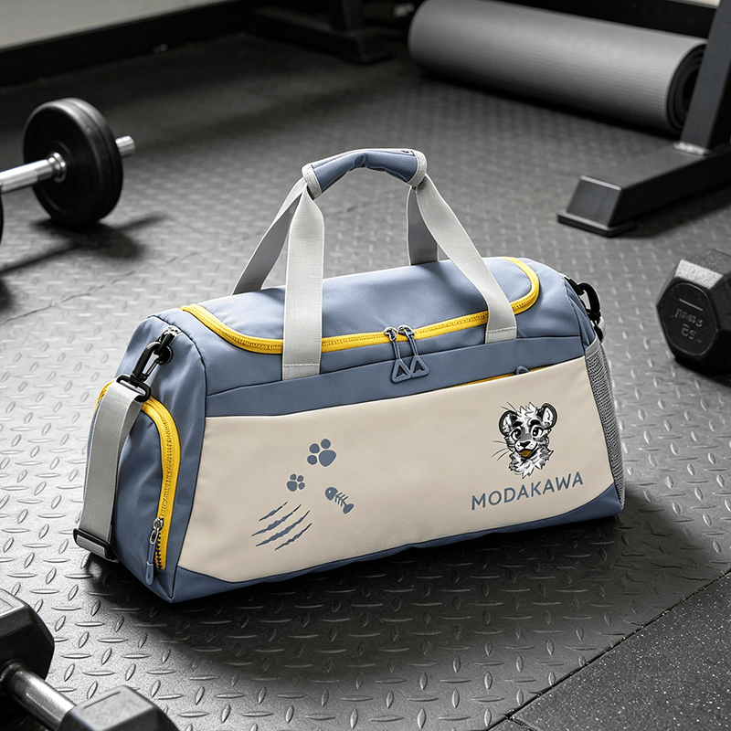 MODAKAWA X atka Cheeky Tiger Face Graphic Large Capacity Sports Gym Duffel Bag - image 1