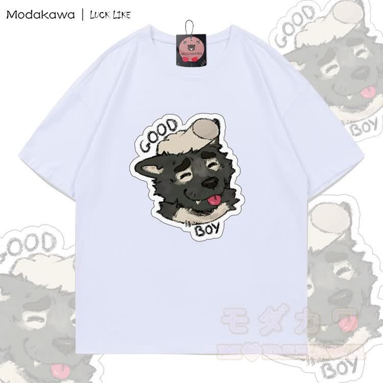 MODAKAWA X LUCK LIKE GOOD BOY Porto Graphic 100% Cotton T-shirt - White - 5XL - image 4