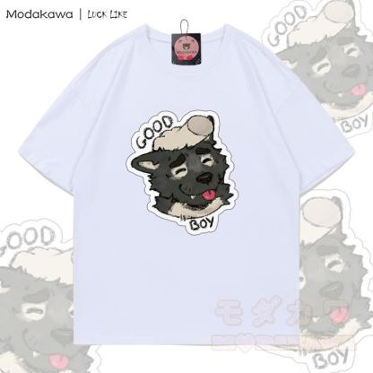 MODAKAWA X LUCK LIKE GOOD BOY Porto Graphic 100% Cotton T-shirt - White - 5XL - image 4