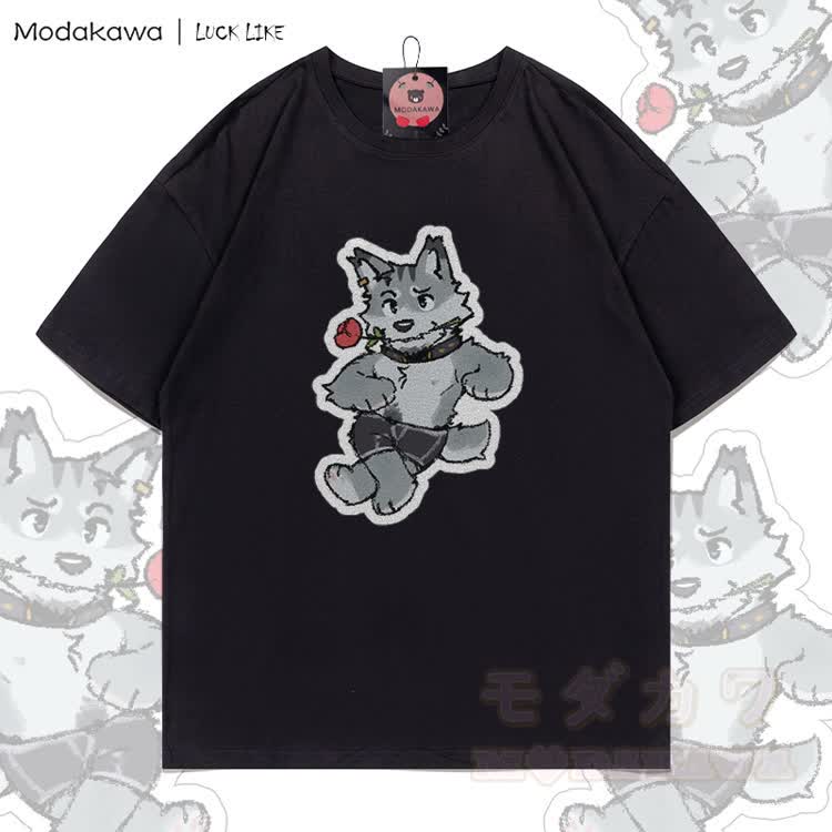 MODAKAWA X LUCK LIKE Remy Rose Graphic 100% Cotton T-shirt - Black - 5XL - image 2