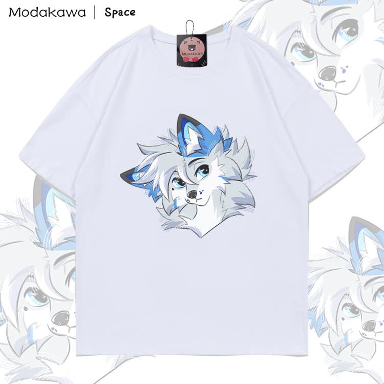 MODAKAWA X Space Barker Graphic 100% Cotton T-shirt - White - 5XL - image 3