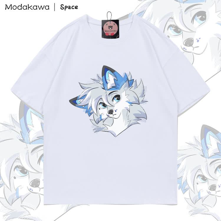 MODAKAWA X Space Barker Graphic 100% Cotton T-shirt - White - 5XL - image 3
