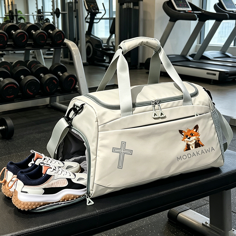 Smile Fox Cross Graphic Modakawa Large Capacity Sports Gym Duffel Bag - image 1