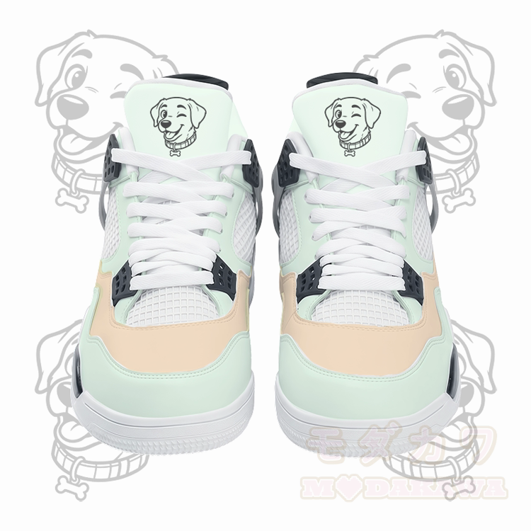Wink Puppy Graphic Modakawa Lace Up Sports Air Cushion Shoes - Green - 48 - image 4