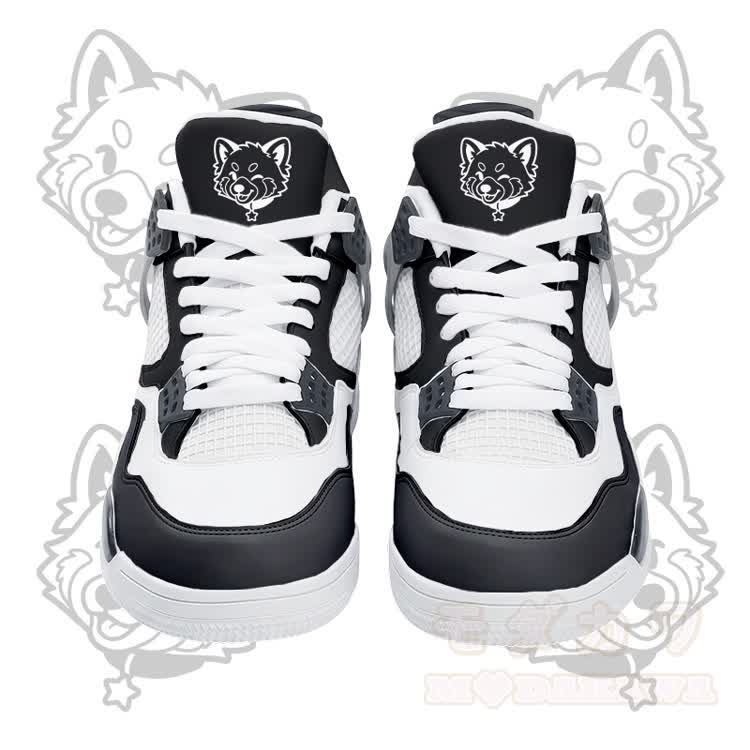 Wink Fox Graphic Modakawa Lace Up Sports Air Cushion Shoes - Black - 48 - image 3