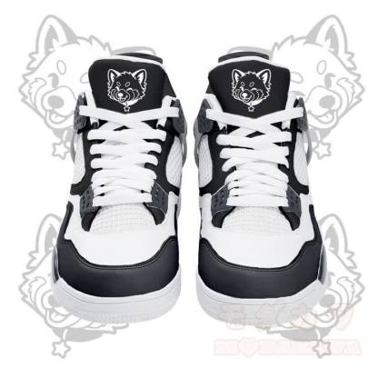 Wink Fox Graphic Modakawa Lace Up Sports Air Cushion Shoes - Black - 48 - image 3