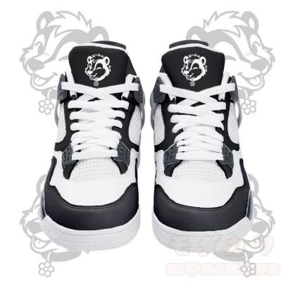Wink Skunk Graphic Modakawa Lace Up Sports Air Cushion Shoes - Black - 48 - image 2