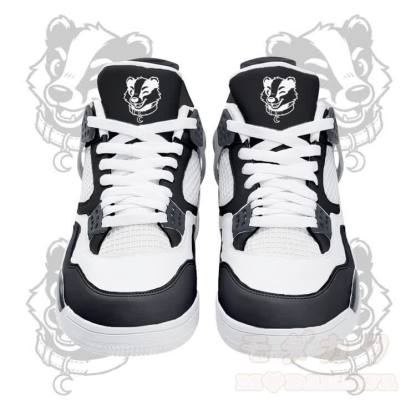 Wink Bear Graphic Modakawa Lace Up Sports Air Cushion Shoes - Black - 48 - image 3