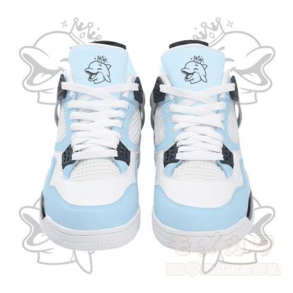 Wink Dolphin Graphic Modakawa Lace Up Sports Air Cushion Shoes - Blue - 48 - image 2