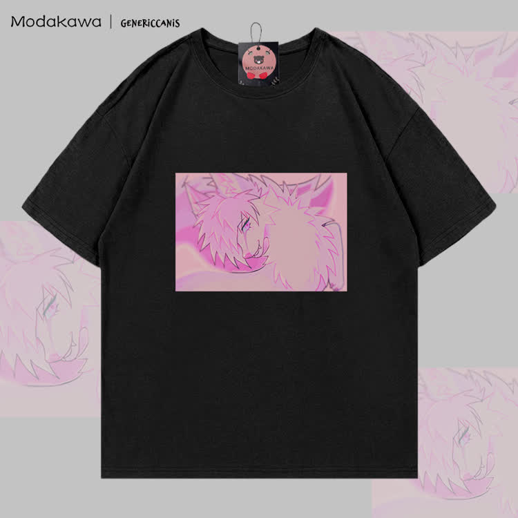 MODAKAWA X genericcanis Character Fox Graphic 100% Cotton T-shirt - Black - 5XL - image 2