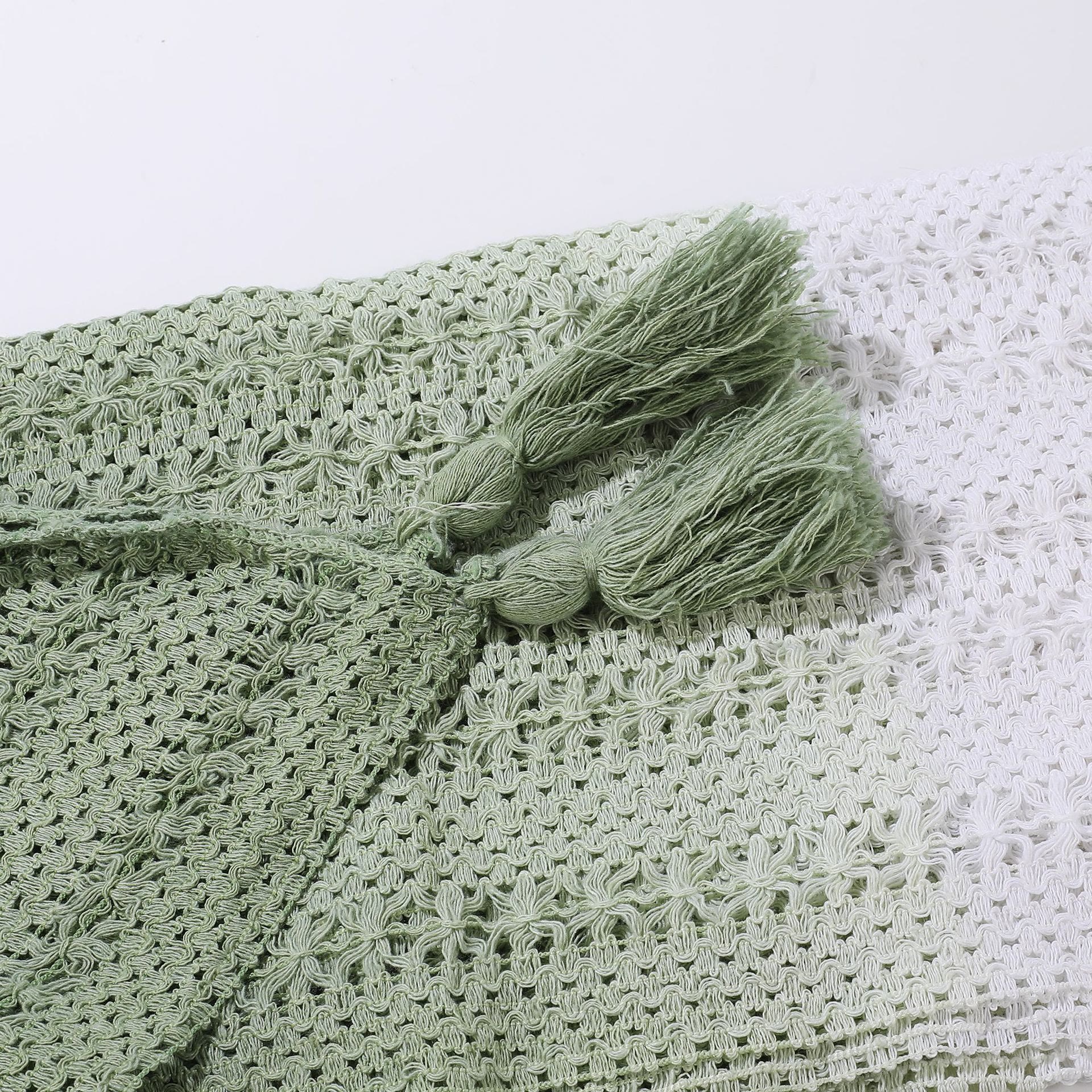 Bohemian Cami Dress with Openwork Knit Shawl Set Two Pieces Set - image 13