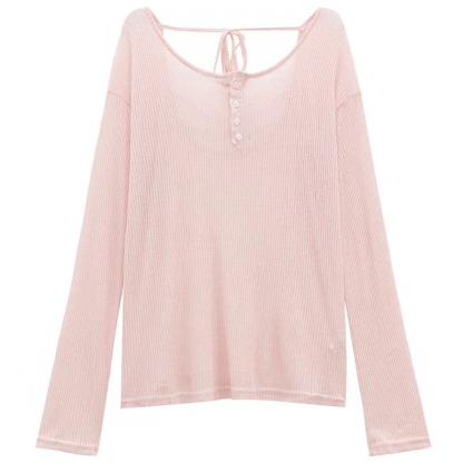 Sweet Knit Top with Cami Top and Mini Skirt Three Pieces Set - Pink Top - 4XL - image 3