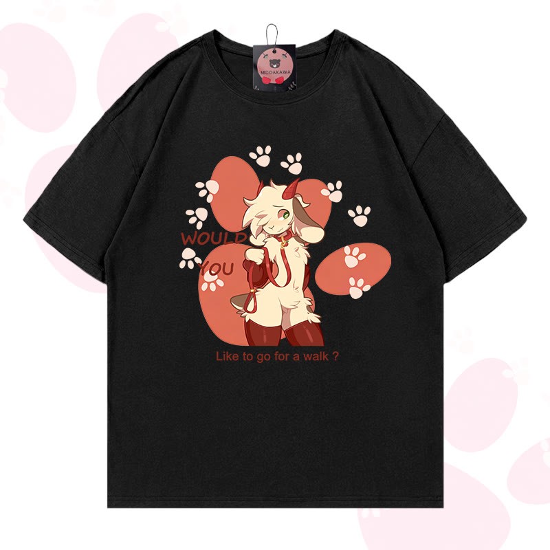 MODAKAWA X zarckets Goat Graphic 100% Cotton T-shirt - Black - 5XL - image 1