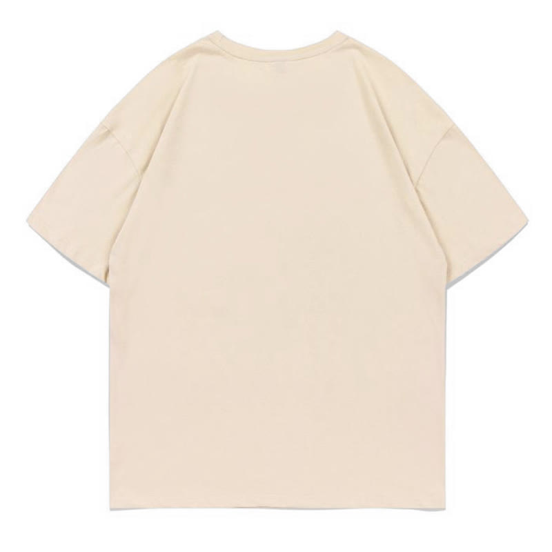MODAKAWA Fish Graphic Loose Summer Short Sleeve T-Shirt - image 2