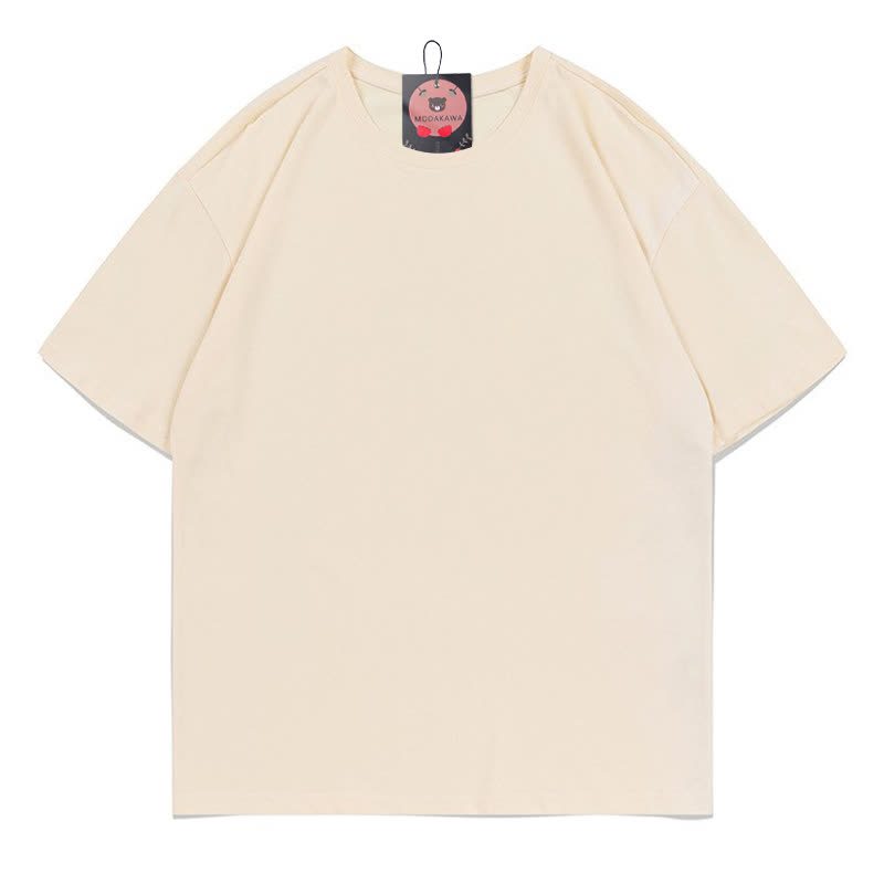 MODAKAWA Flower Fish Print Loose Summer Short Sleeve T-Shirt - image 2