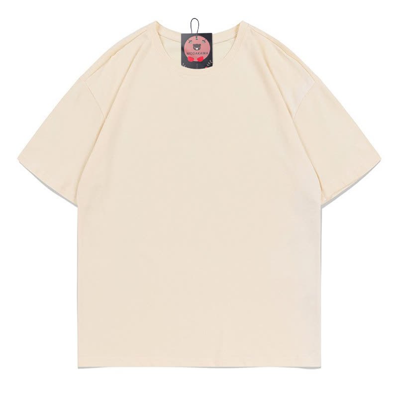 MODAKAWA Flower Fish Print Loose Summer Short Sleeve T-Shirt - image 2