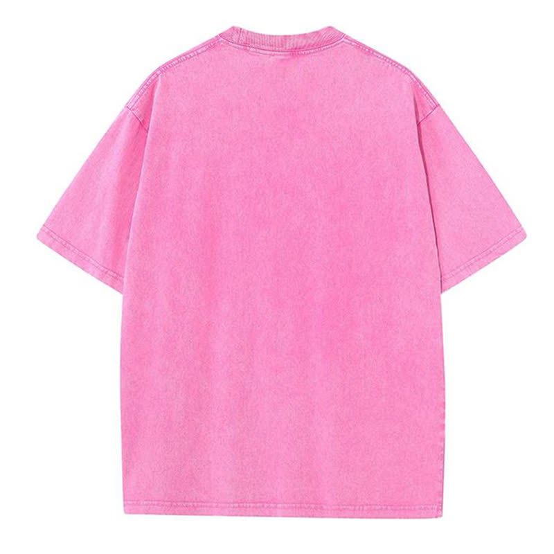 Modakawa Vintage Fish Print Washed T-shirt - image 2