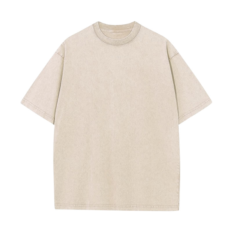MODAKAWA JUST SOME FISH Vintage Washed Loose Oversized Cotton Short Sleeve T-shirt - image 2