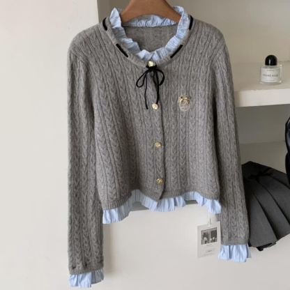 Sweet Knit Top Pleated Skirt Two Pieces Set - Top - 3XL - image 3