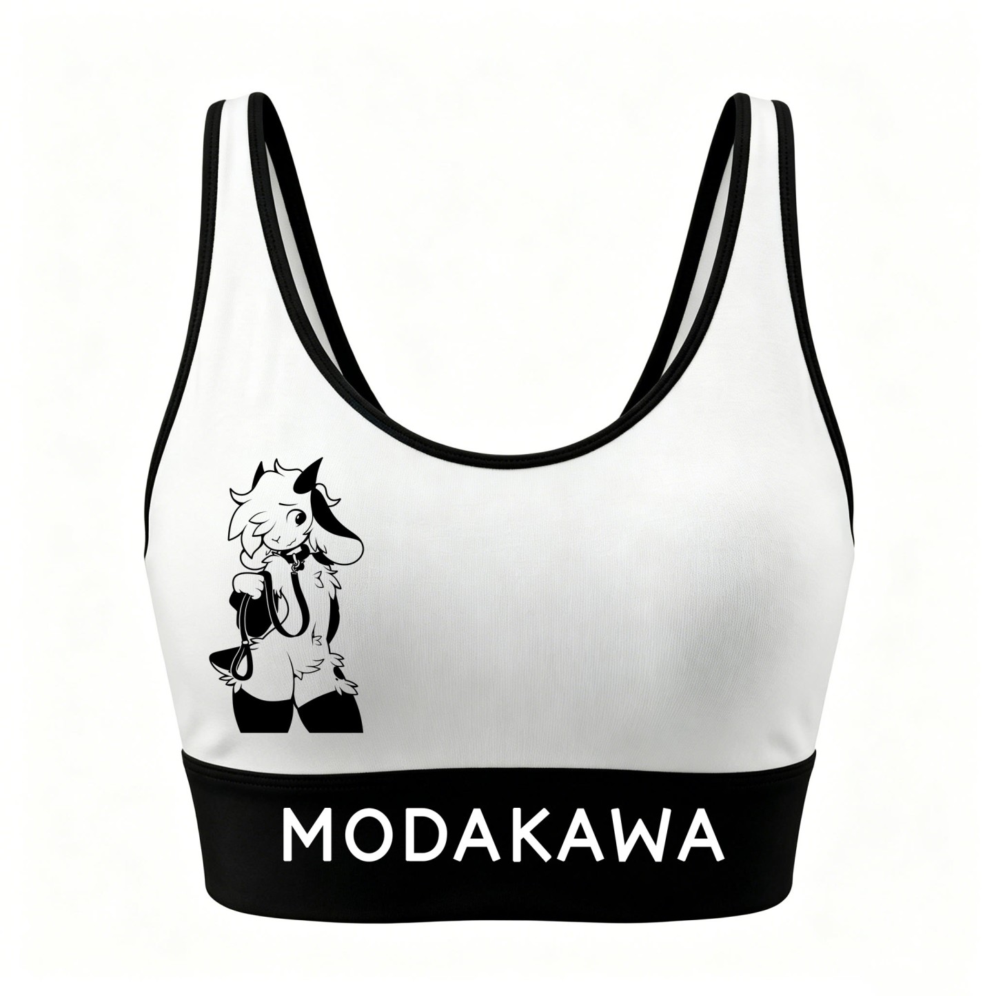 MODAKAWA X zarckets Goat Graphic Crop Tank Sport Top Shorts Matching Outfit - Top - 5XL - image 2