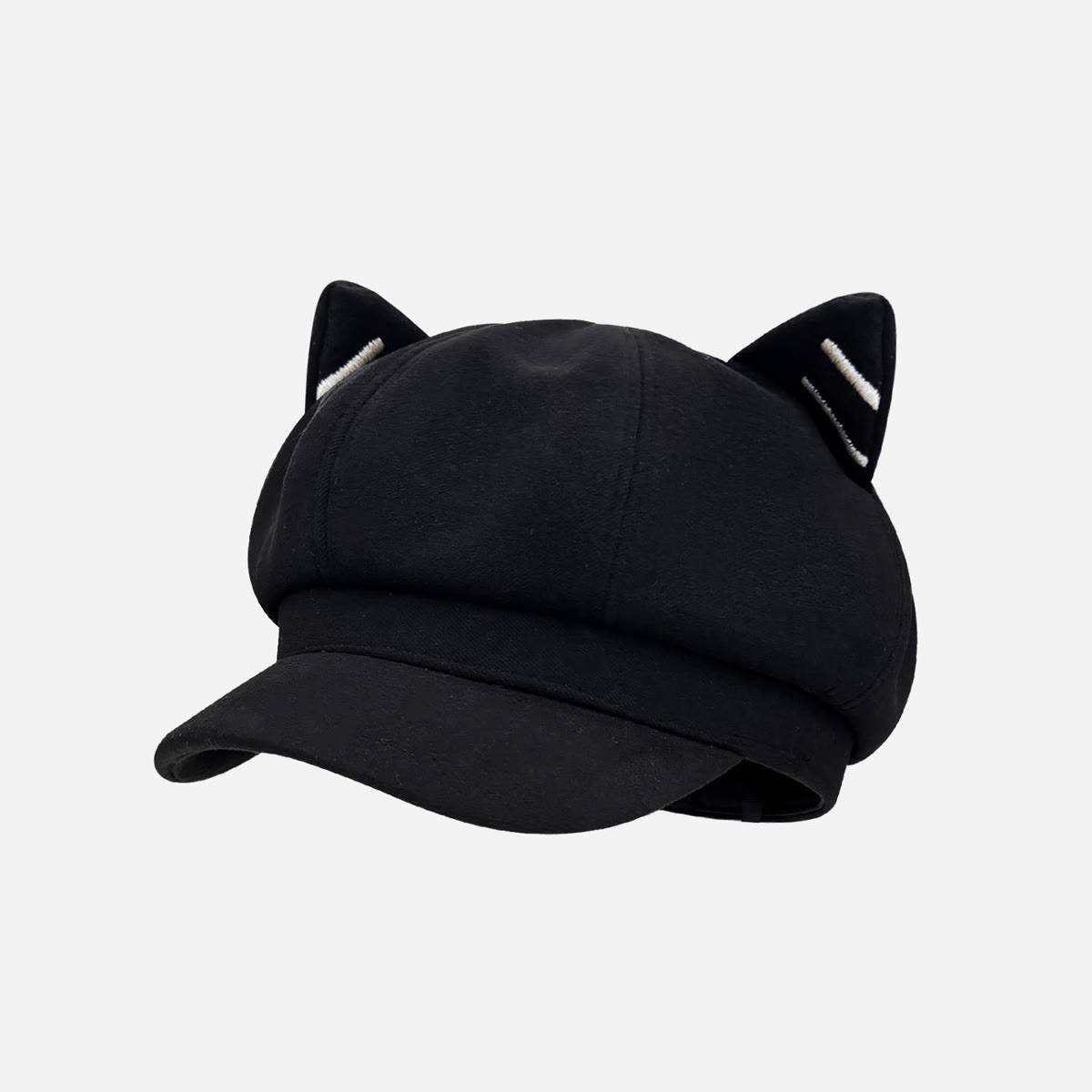 Black Cat Ear Gothic Y2K Beret - B - M(56-58cm) - image 3