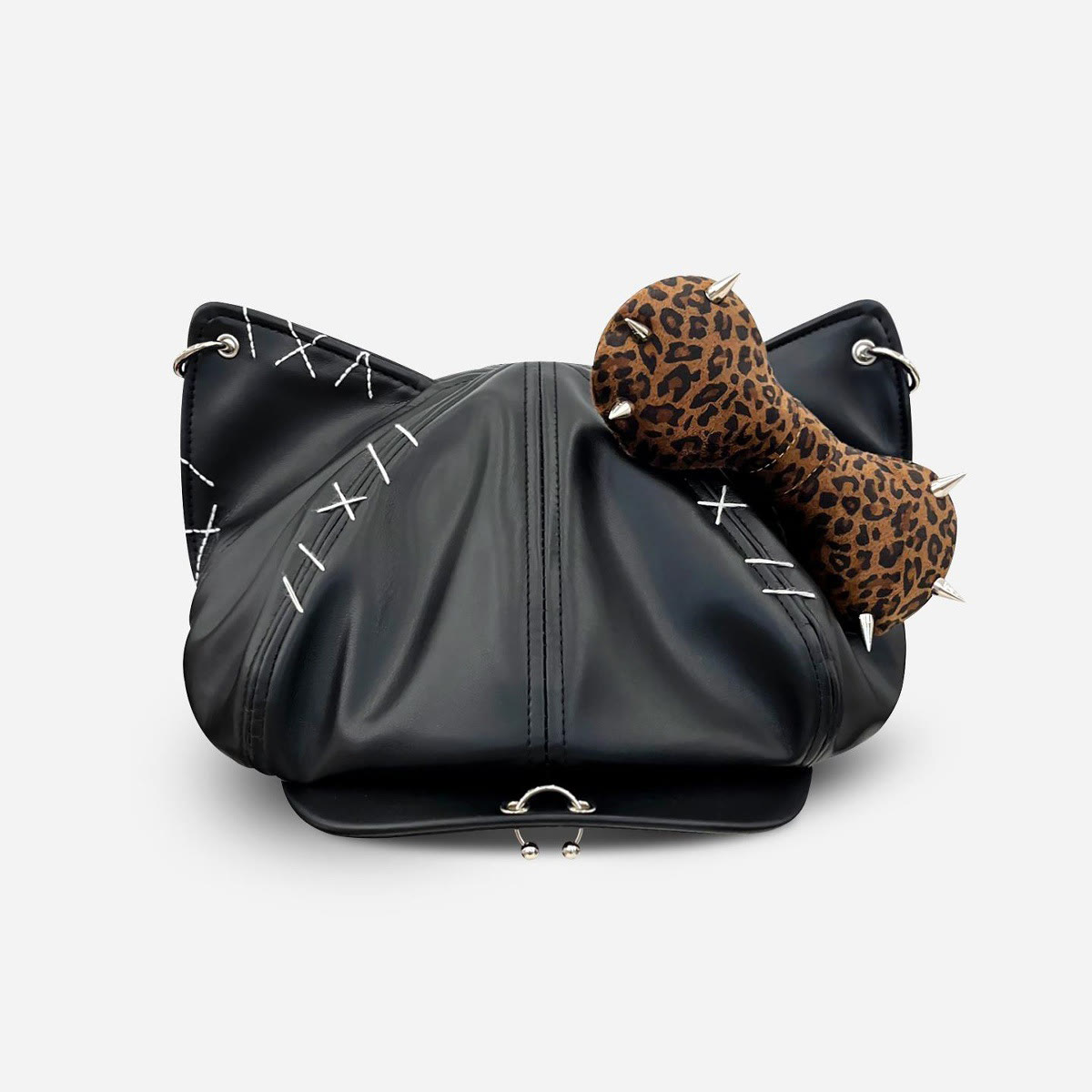 Black Cat Ear Gothic Y2K Beret - G - M(56-58cm) - image 8