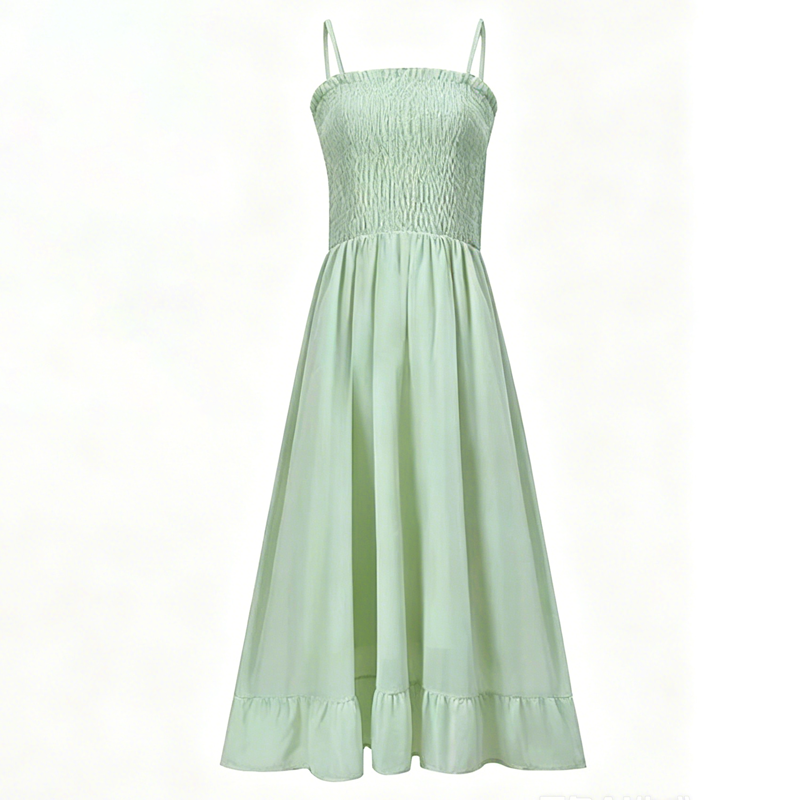 Elegant Floral Dress With Gradient Openwork Shawl Two Pieces Set - Dress - 4XL - image 3