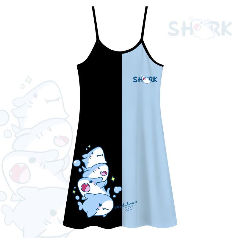 MODAKAWA SHARK Print Wear Anywhere Slip Dress - Pajamas - 5XL - image 1