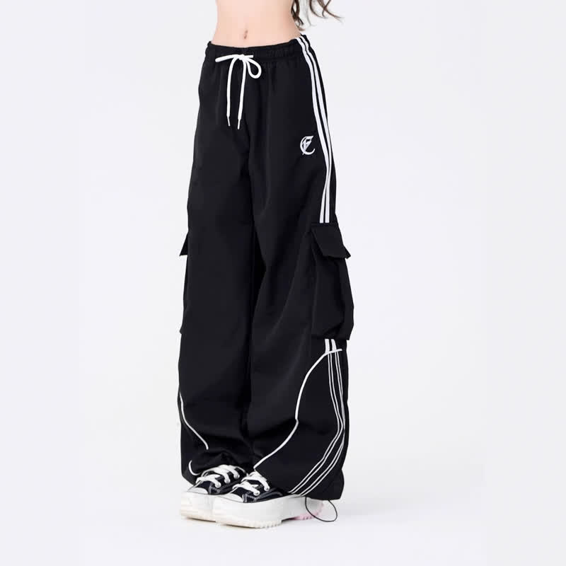 Fake Two Piece Hooded Sweatshirt Slim Fit Cargo Pants Two Pieces Set - image 4