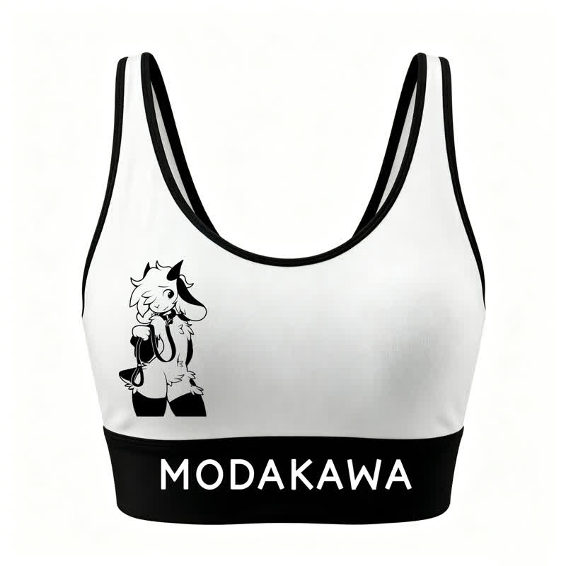 MODAKAWA Goat Graphic Crop Tank Sport Top Pants Two Pieces Set - Top - 4XL - image 2