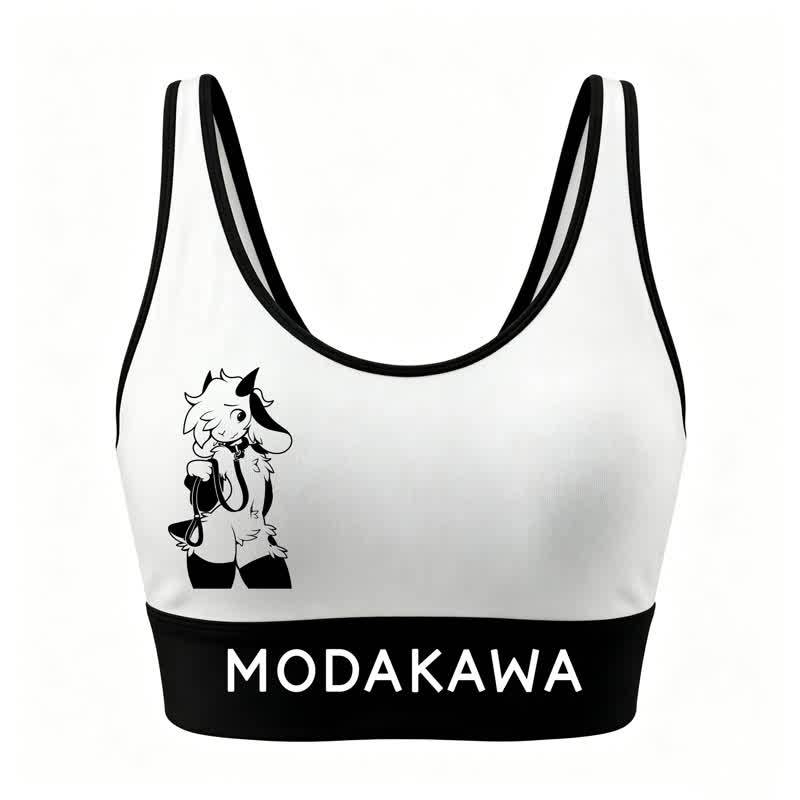 MODAKAWA Goat Graphic Crop Tank Sport Top Pants Two Pieces Set - Top - 4XL - image 2