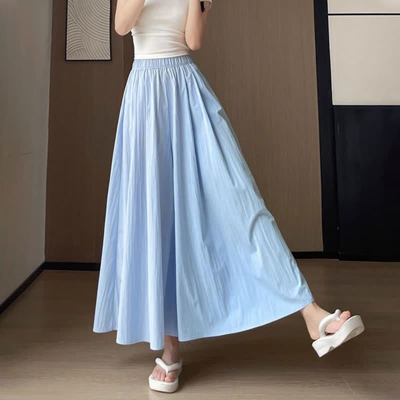 Gradient Hollow Out Shawl Lace Cami Top Wide Leg Pants Three Pieces Set - Blue Pants - 4XL - image 15