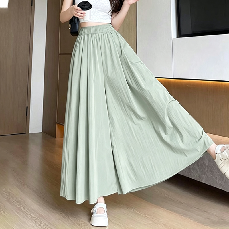 Gradient Hollow Out Shawl Lace Cami Top Wide Leg Pants Three Pieces Set - Green Pants - 4XL - image 14