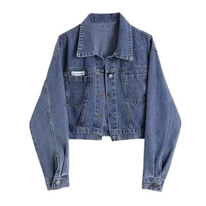 Casual Denim Jacket Elegant Slim Sling Dress Two Pieces Set  - Coat - 4XL - image 2