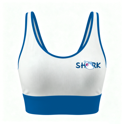 MODAKAWA Shark Graphic Crop Tank Sport Top Shorts Matching Outfit - Top - 4XL - image 2