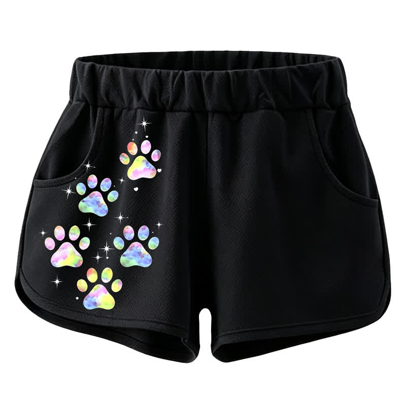 MODAKAWA Dog Graphic Crop Tank Sport Top Shorts Matching Outfit - Shorts - 4XL - image 3