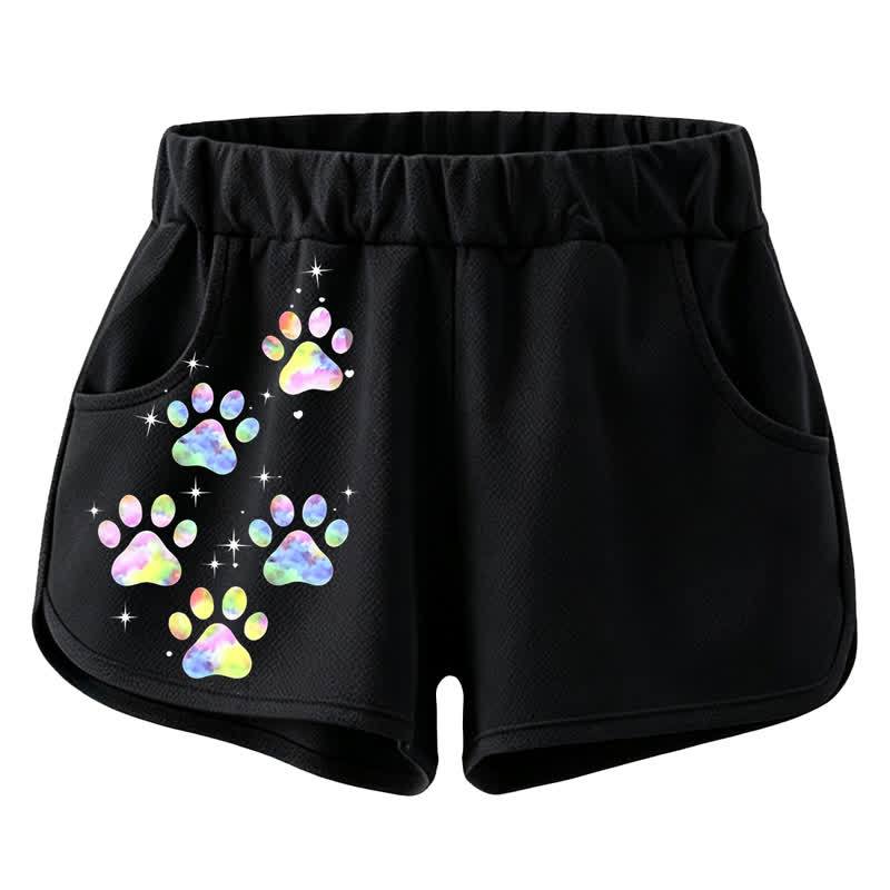 MODAKAWA Dog Graphic Crop Tank Sport Top Shorts Matching Outfit - Shorts - 4XL - image 3