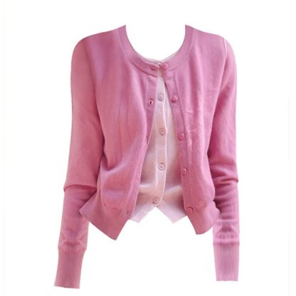Color Block Fake Two Piece Knit Cardigan Wide Leg Denim Pants Two Pieces Set - Top - 3XL - image 4
