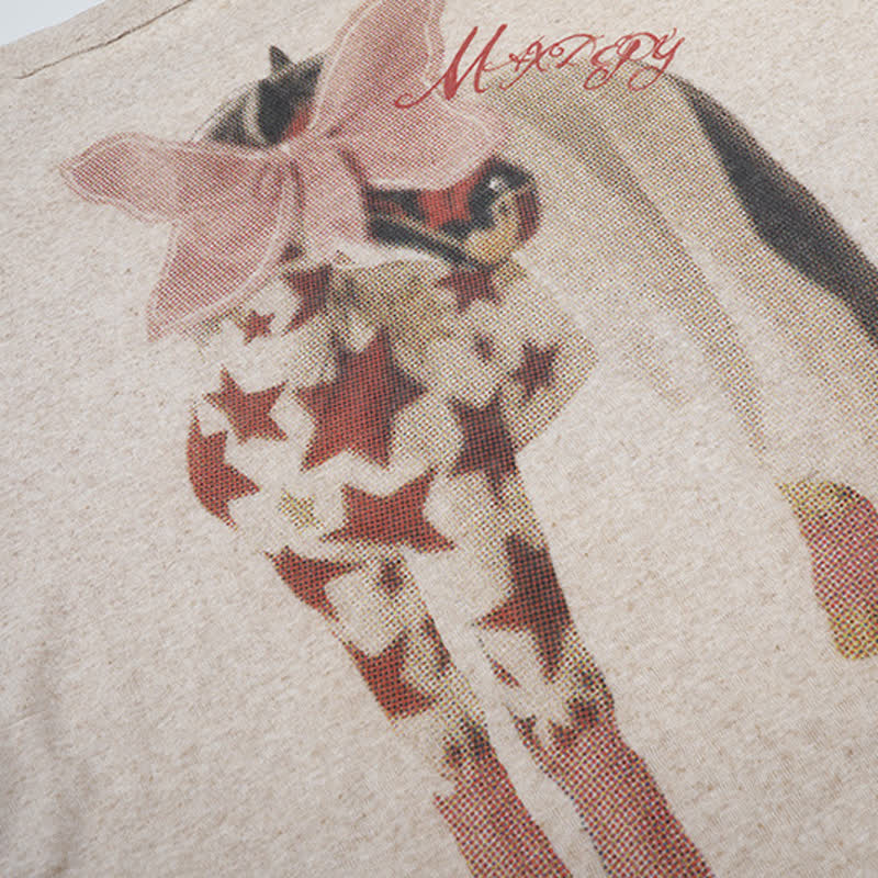  High Quality Durable Press Bow Horse Embroidery Top Wing Decor Pants  Two Pieces Set - image 6